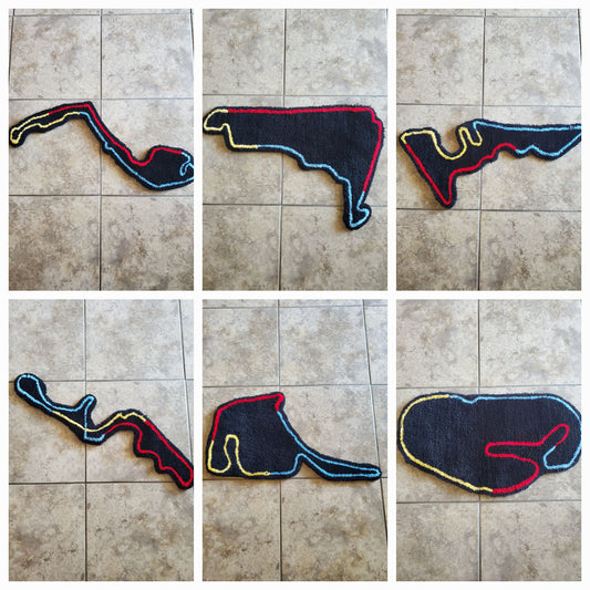 Track Map Rug